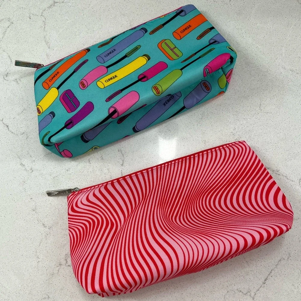 Clinique Cosmetic Bags - Set of 2 - NWOT - Picture 3 of 11
